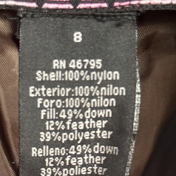 Avirex Jacket Men's Medium 8 Black Puffer Lined Hooded Embroidered Logo - Picture 9 of 16